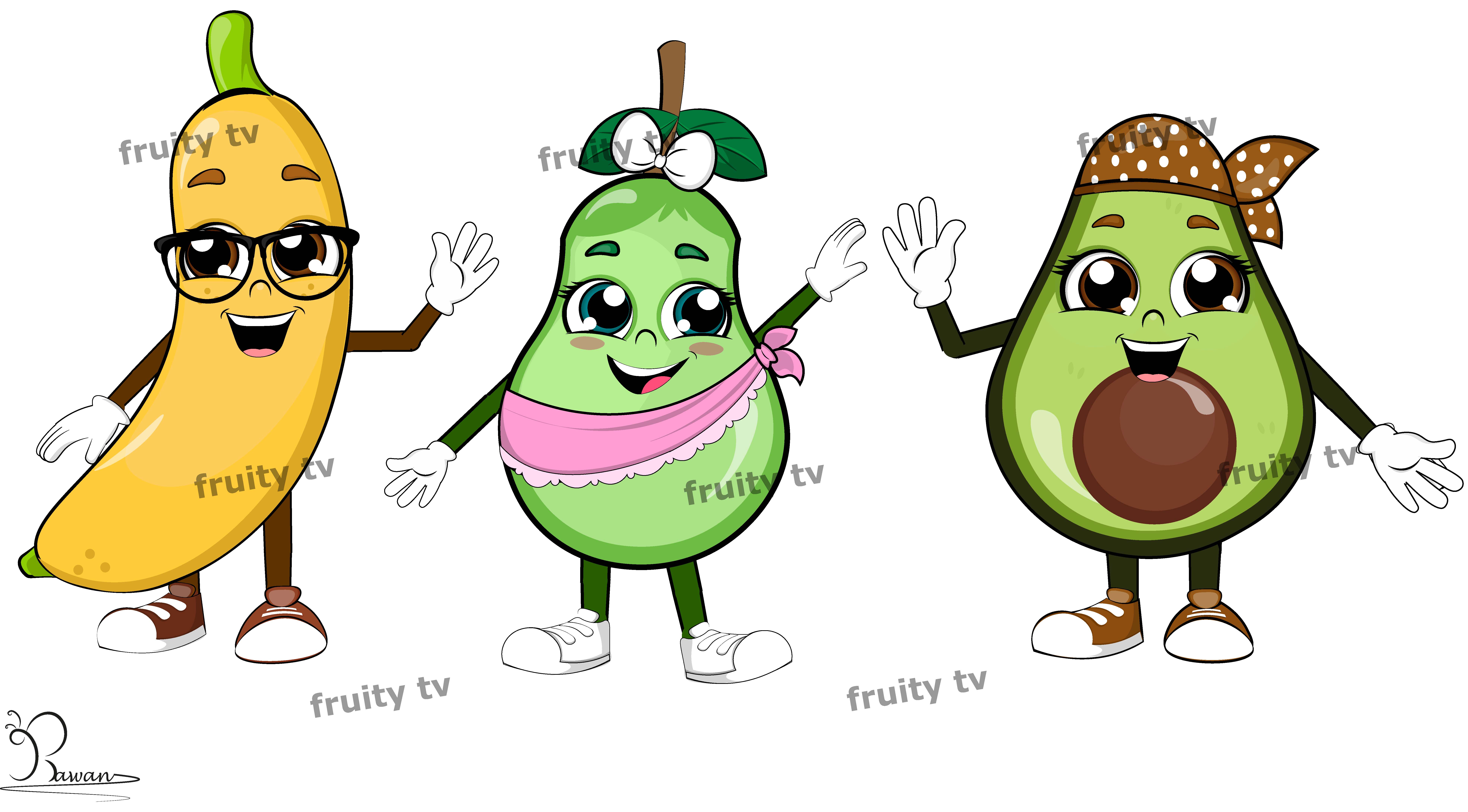 Fruit characters