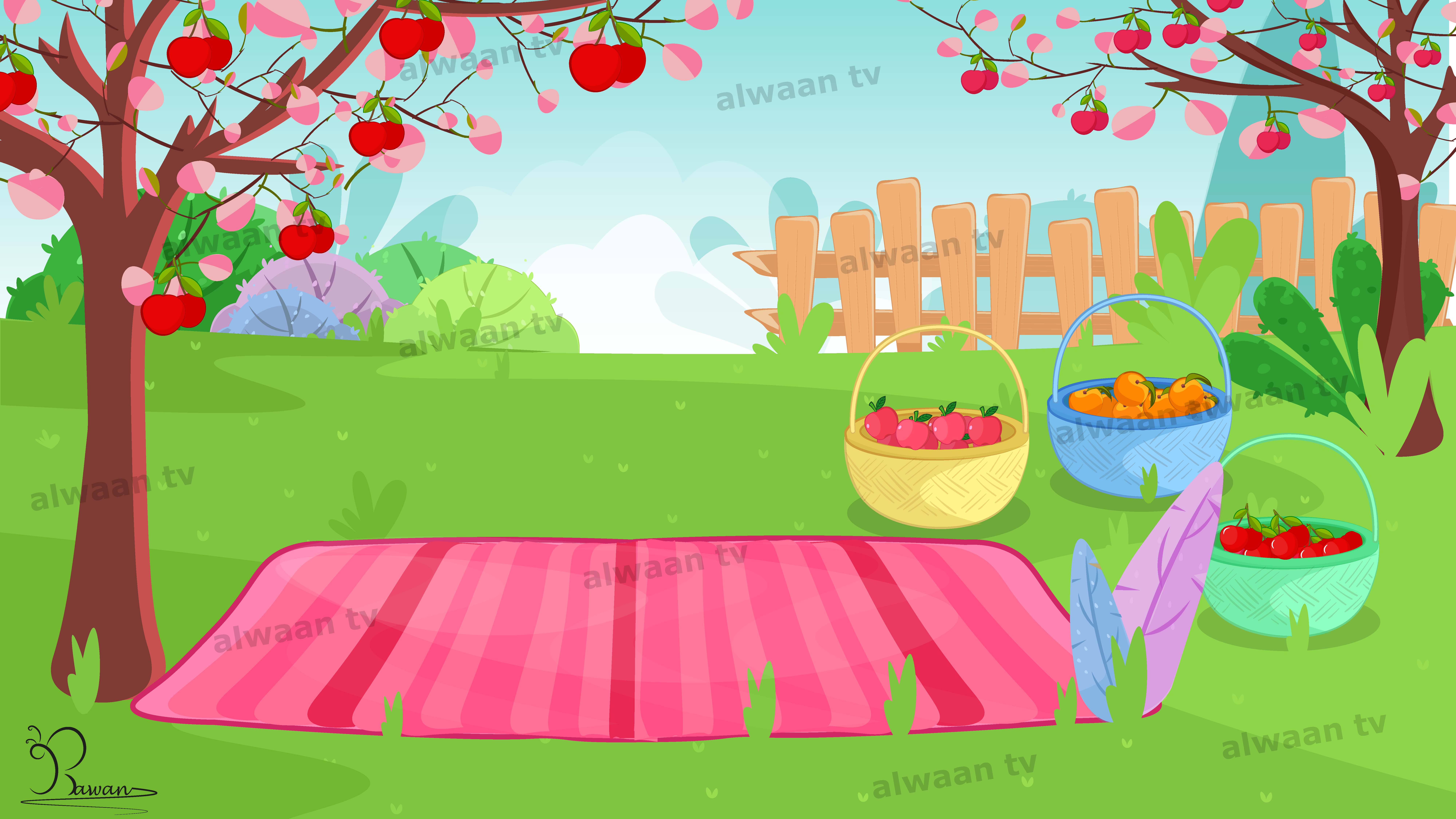 Cherry Garden scene